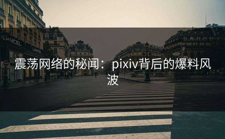 震荡网络的秘闻:pixiv背后的爆料风波 震荡网络的秘闻:pixiv背后的爆料风波